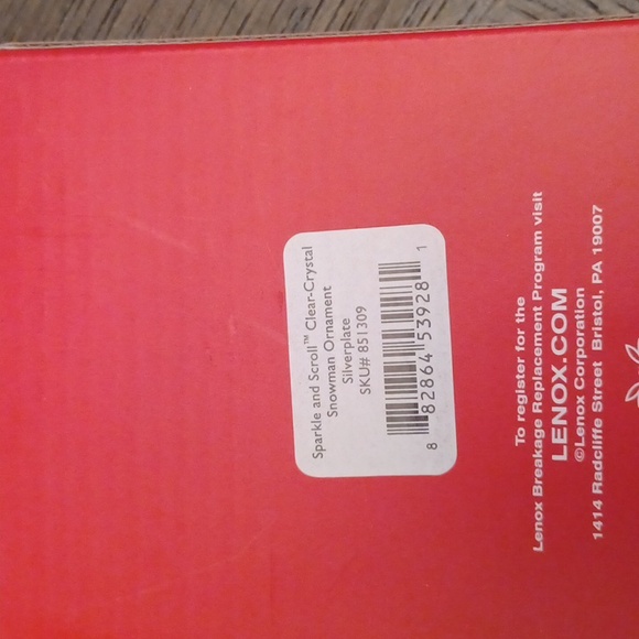 Lenox Silverplate Snowman Ornament - Picture 6 of 6